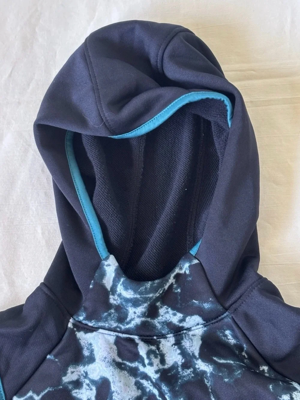 Old Navy Active Boys' Black Tie-Dye Sleeveless Hoodie - Size S (6)